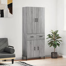 vidaXL szürke sonoma szerelt fa magasszekrény 69,5 x 34 x 180 cm