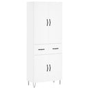 vidaXL fehér szerelt fa magasszekrény 69,5 x 34 x 180 cm