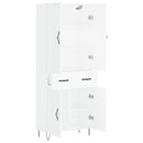 vidaXL fehér szerelt fa magasszekrény 69,5 x 34 x 180 cm