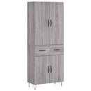 vidaXL szürke sonoma szerelt fa magasszekrény 69,5 x 34 x 180 cm