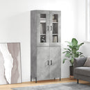 vidaXL betonszürke szerelt fa magasszekrény 69,5 x 34 x 180 cm
