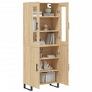 vidaXL sonoma tölgy szerelt fa magasszekrény 69,5 x 34 x 180 cm