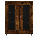 vidaXL füstös tölgy színű szerelt fa magasszekrény 69,5 x 34 x 180 cm