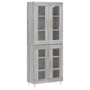 vidaXL szürke sonoma szerelt fa magasszekrény 69,5 x 34 x 180 cm
