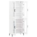 vidaXL fehér szerelt fa magasszekrény 69,5 x 34 x 180 cm