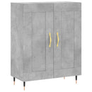 vidaXL betonszürke szerelt fa magasszekrény 69,5 x 34 x 180 cm