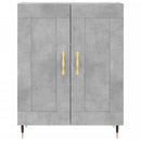 vidaXL betonszürke szerelt fa magasszekrény 69,5 x 34 x 180 cm