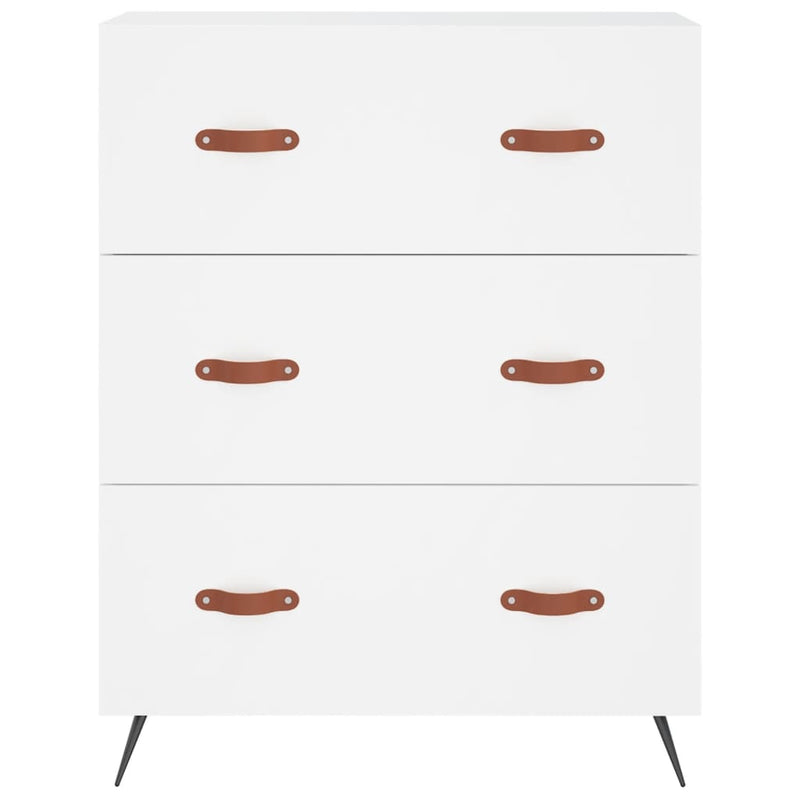 vidaXL fehér szerelt fa magasszekrény 69,5 x 34 x 180 cm