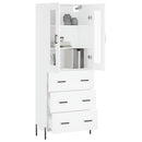 vidaXL fehér szerelt fa magasszekrény 69,5 x 34 x 180 cm