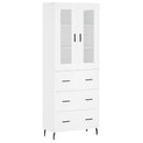 vidaXL fehér szerelt fa magasszekrény 69,5 x 34 x 180 cm