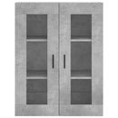 vidaXL betonszürke szerelt fa magasszekrény 69,5 x 34 x 180 cm