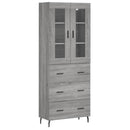 vidaXL szürke sonoma szerelt fa magasszekrény 69,5 x 34 x 180 cm
