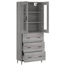 vidaXL szürke sonoma szerelt fa magasszekrény 69,5 x 34 x 180 cm