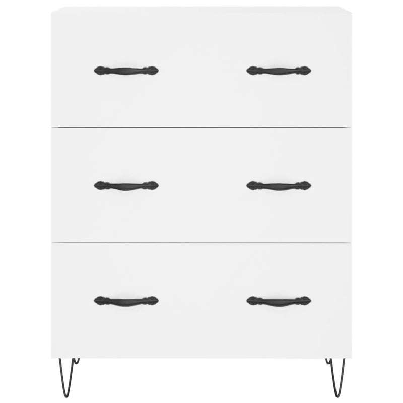 vidaXL fehér szerelt fa magasszekrény 69,5 x 34 x 180 cm