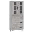vidaXL szürke sonoma szerelt fa magasszekrény 69,5 x 34 x 180 cm
