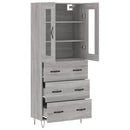 vidaXL szürke sonoma szerelt fa magasszekrény 69,5 x 34 x 180 cm