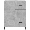 vidaXL betonszürke szerelt fa magasszekrény 69,5 x 34 x 180 cm