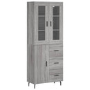 vidaXL szürke sonoma szerelt fa magasszekrény 69,5 x 34 x 180 cm