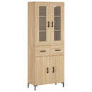 vidaXL sonoma tölgy szerelt fa magasszekrény 69,5 x 34 x 180 cm