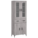 vidaXL szürke sonoma szerelt fa magasszekrény 69,5 x 34 x 180 cm