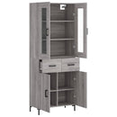vidaXL szürke sonoma szerelt fa magasszekrény 69,5 x 34 x 180 cm