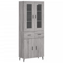 vidaXL szürke sonoma szerelt fa magasszekrény 69,5 x 34 x 180 cm