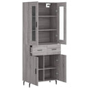 vidaXL szürke sonoma szerelt fa magasszekrény 69,5 x 34 x 180 cm