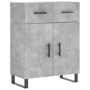 vidaXL betonszürke szerelt fa magasszekrény 69,5 x 34 x 180 cm