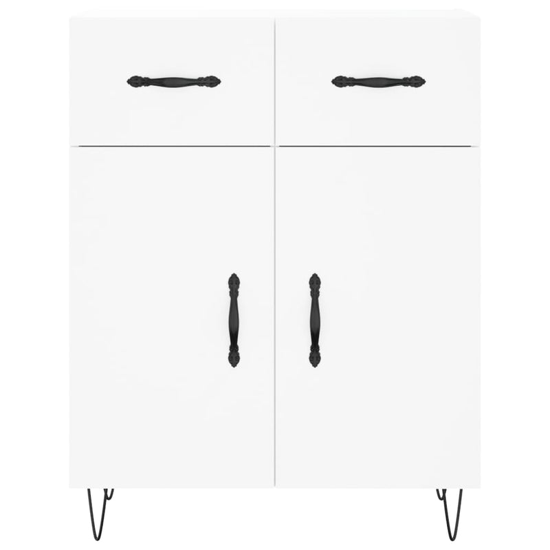 vidaXL fehér szerelt fa magasszekrény 69,5 x 34 x 180 cm