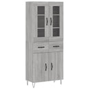 vidaXL szürke sonoma szerelt fa magasszekrény 69,5 x 34 x 180 cm