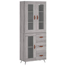 vidaXL szürke sonoma szerelt fa magasszekrény 69,5 x 34 x 180 cm