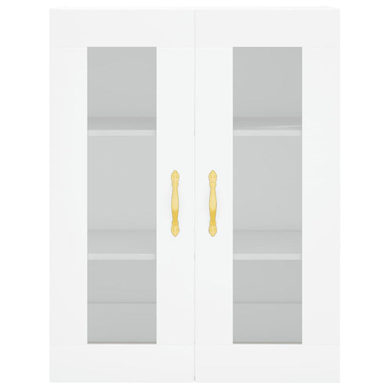 vidaXL fehér szerelt fa magasszekrény 69,5 x 34 x 180 cm