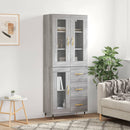 vidaXL szürke sonoma szerelt fa magasszekrény 69,5 x 34 x 180 cm
