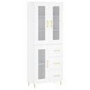 vidaXL fehér szerelt fa magasszekrény 69,5 x 34 x 180 cm