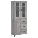 vidaXL szürke sonoma szerelt fa magasszekrény 69,5 x 34 x 180 cm