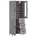 vidaXL szürke sonoma szerelt fa magasszekrény 69,5 x 34 x 180 cm
