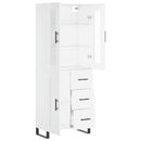 vidaXL fehér szerelt fa magasszekrény 69,5 x 34 x 180 cm