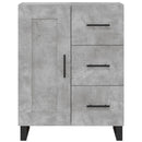 vidaXL betonszürke szerelt fa magasszekrény 69,5 x 34 x 180 cm