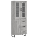 vidaXL szürke sonoma szerelt fa magasszekrény 69,5 x 34 x 180 cm