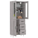 vidaXL szürke sonoma szerelt fa magasszekrény 69,5 x 34 x 180 cm