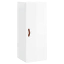 vidaXL magasfényű fehér szerelt fa magasszekrény 34,5 x 34 x 180 cm