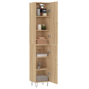 vidaXL sonoma tölgy szerelt fa magasszekrény 34,5x34x180 cm