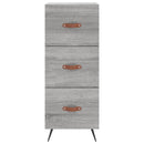 vidaXL szürke sonoma szerelt fa magasszekrény 34,5 x 34 x 180 cm