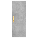 vidaXL betonszürke szerelt fa magasszekrény 34,5x34x180 cm