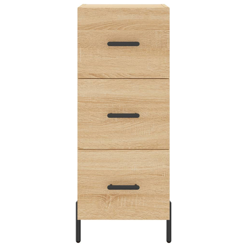 vidaXL sonoma tölgy szerelt fa magasszekrény 34,5x34x180 cm