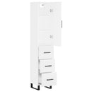 vidaXL fehér szerelt fa magasszekrény 34,5x34x180 cm