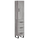 vidaXL szürke sonoma szerelt fa magasszekrény 34,5 x 34 x 180 cm
