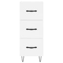 vidaXL fehér szerelt fa magasszekrény 34,5x34x180 cm