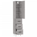 vidaXL szürke sonoma szerelt fa magasszekrény 34,5 x 34 x 180 cm