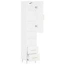 vidaXL fehér szerelt fa magasszekrény 34,5x34x180 cm